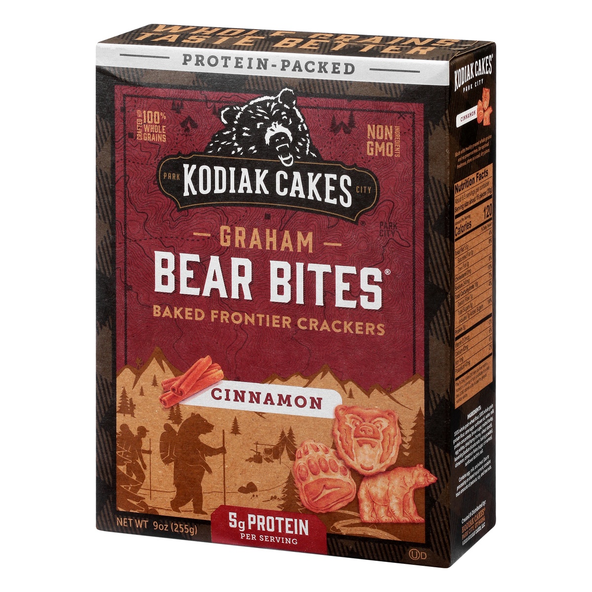 slide 7 of 10, Kodiak Cakes Bear Bites Cinnamon Frontier Graham Crackers, 9 oz