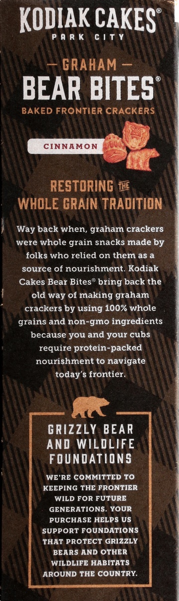slide 2 of 10, Kodiak Cakes Bear Bites Cinnamon Frontier Graham Crackers, 9 oz