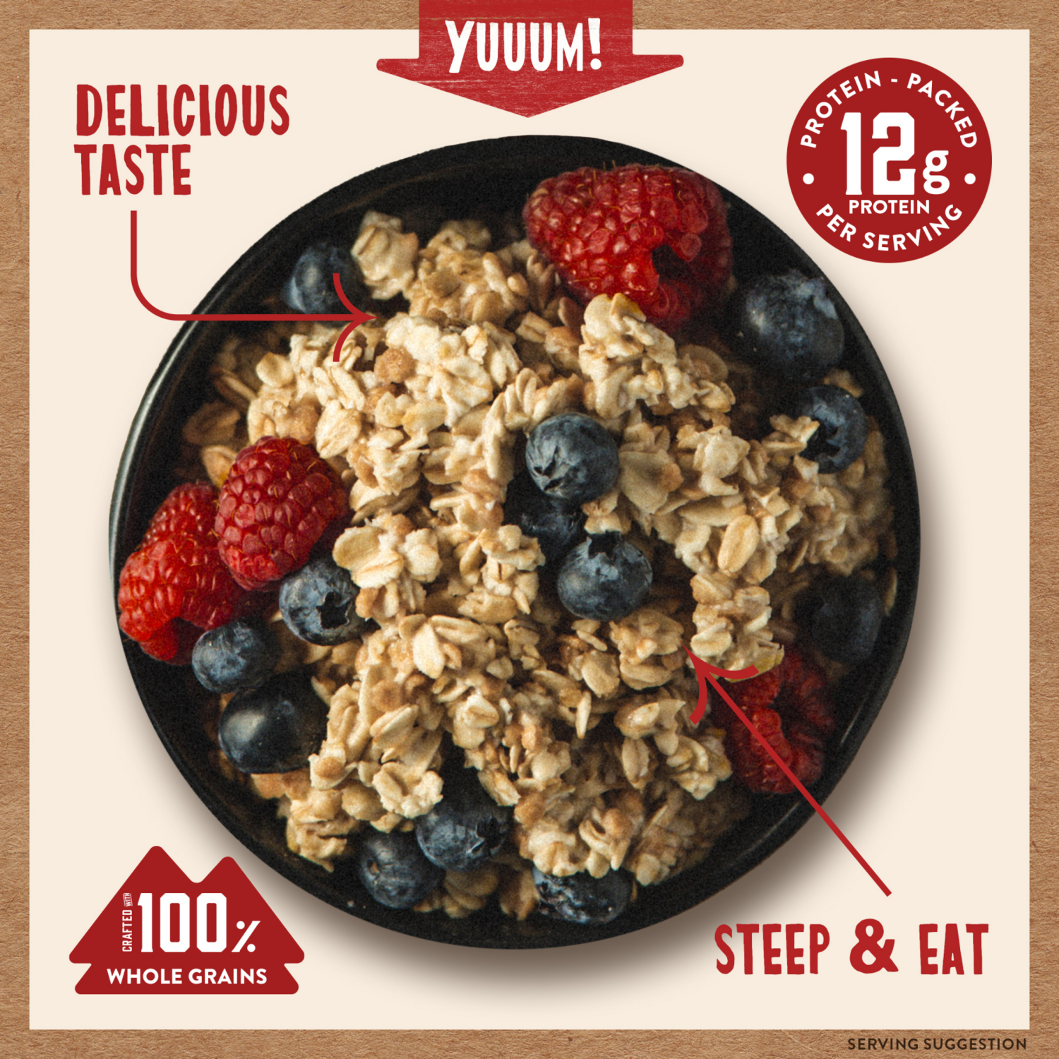 slide 2 of 3, Kodiak Cakes Oatmeal Packets, Maple Brown Sugar, 6 ct, 10.58 oz