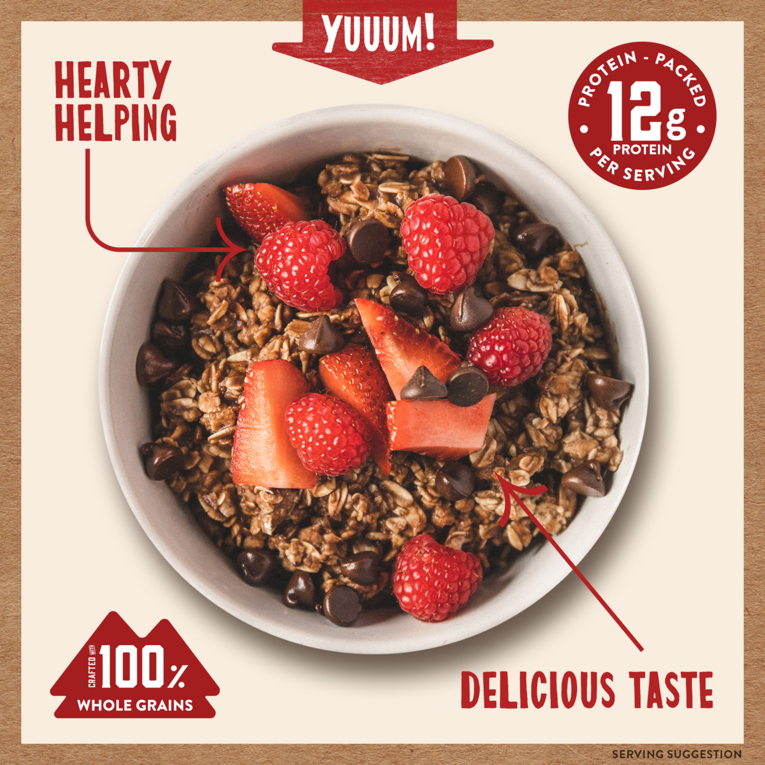 slide 2 of 3, Kodiak Cakes Oatmeal Packets, Chocolate Chip, 6 ct, 6 ct