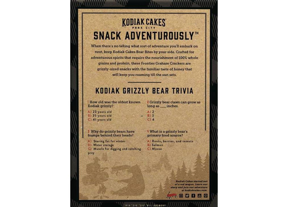 Kodiak Protein Honey Graham Cracker Bear Bites, 9 oz