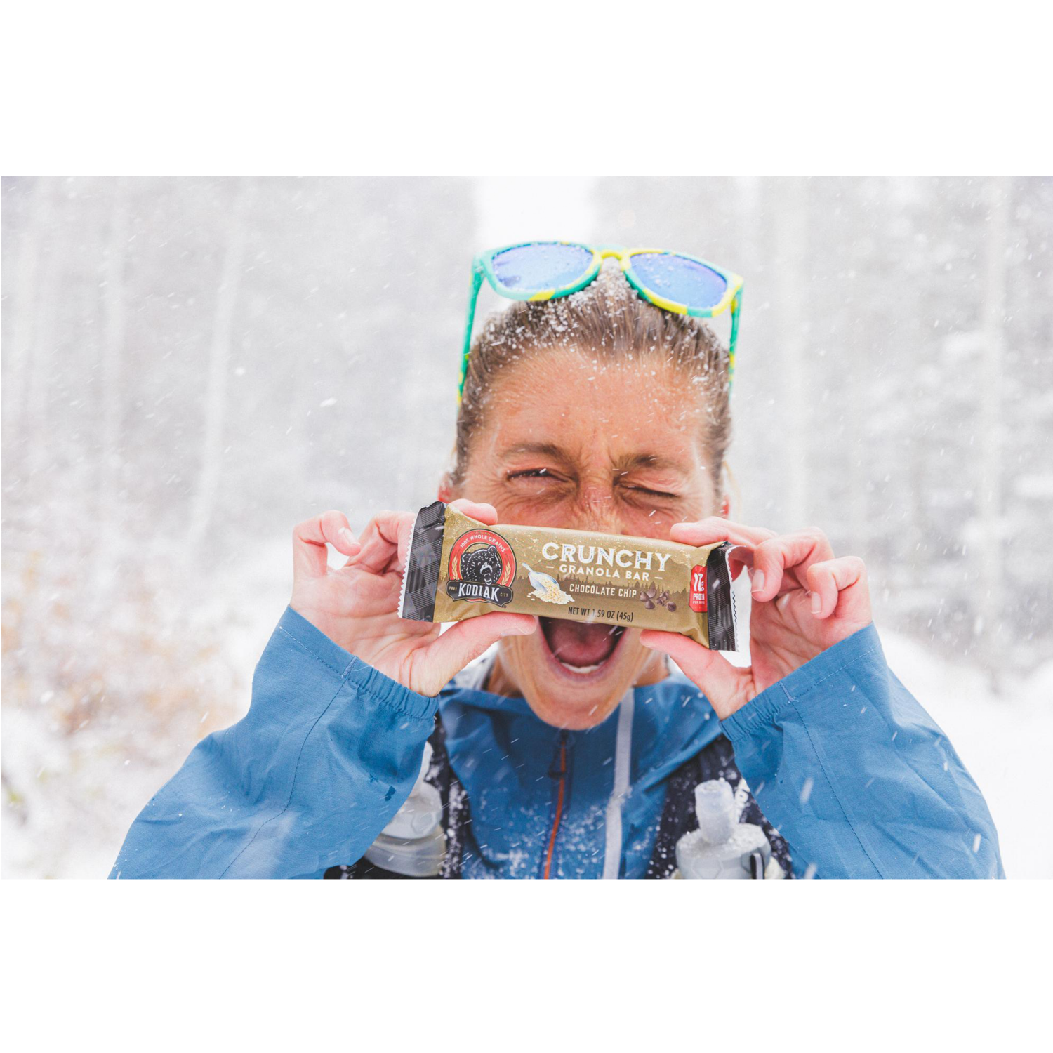 slide 3 of 3, Kodiak Cakes Crunchy Granola Bar, Chocolate Chip, 9.5 oz/6 ct, 6 ct