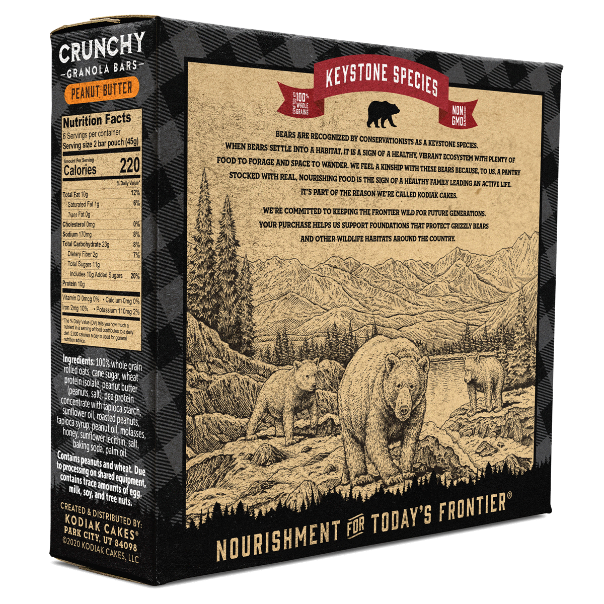 slide 2 of 9, Kodiak Cakes Peanut Butter Crunchy Granola Bars, 6 ct; 1.59 oz