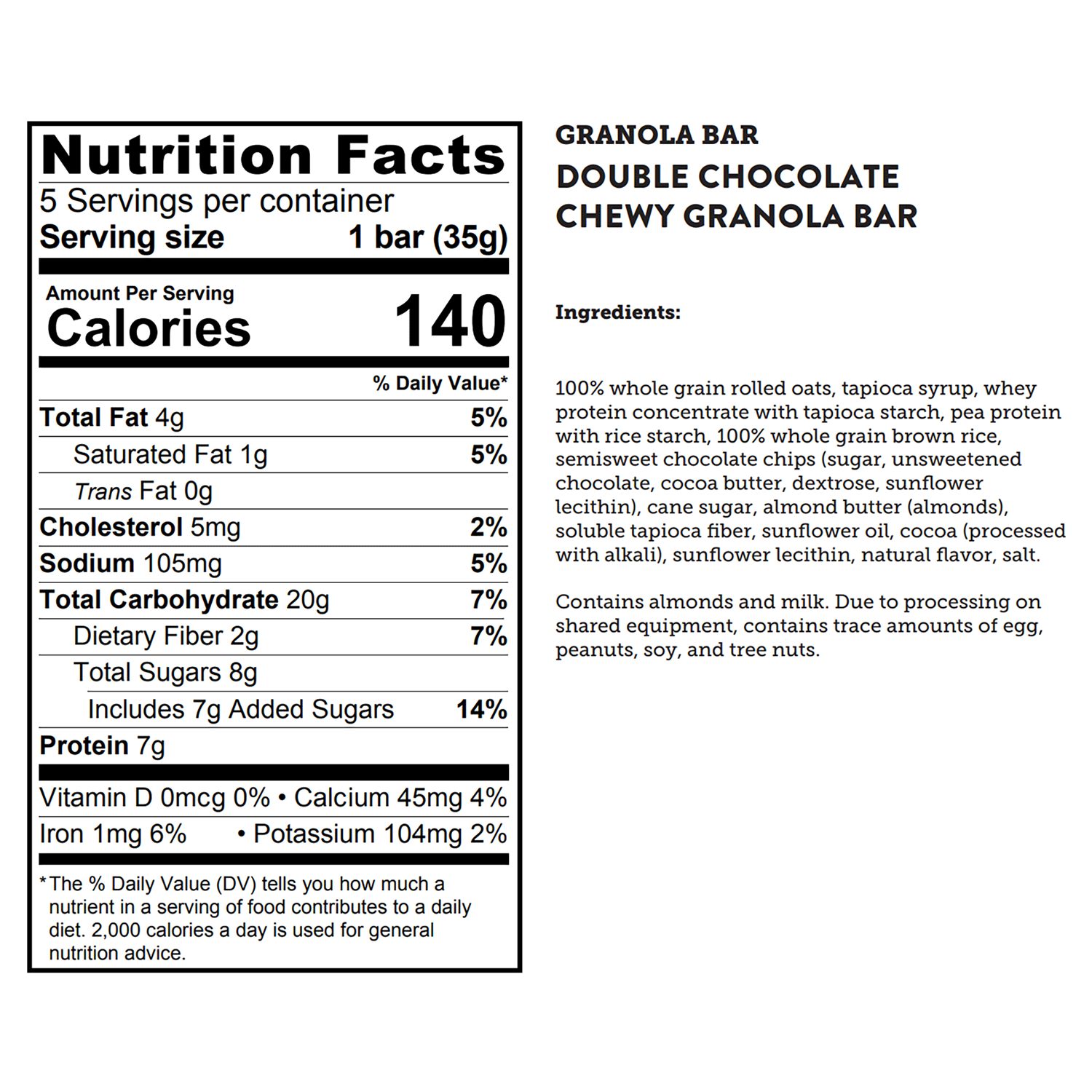 slide 2 of 2, Kodiak Cakes Chewy Granola Bar, Double Chocolate, 6.17 oz/5Ct, 5 ct