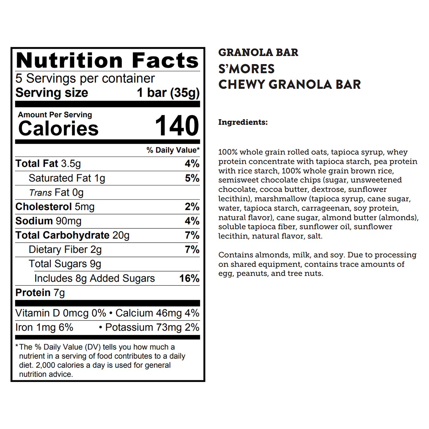 slide 2 of 2, Kodiak Cakes Chewy Granola Bar, S'mores, 6.17 oz/5ct, 5 ct
