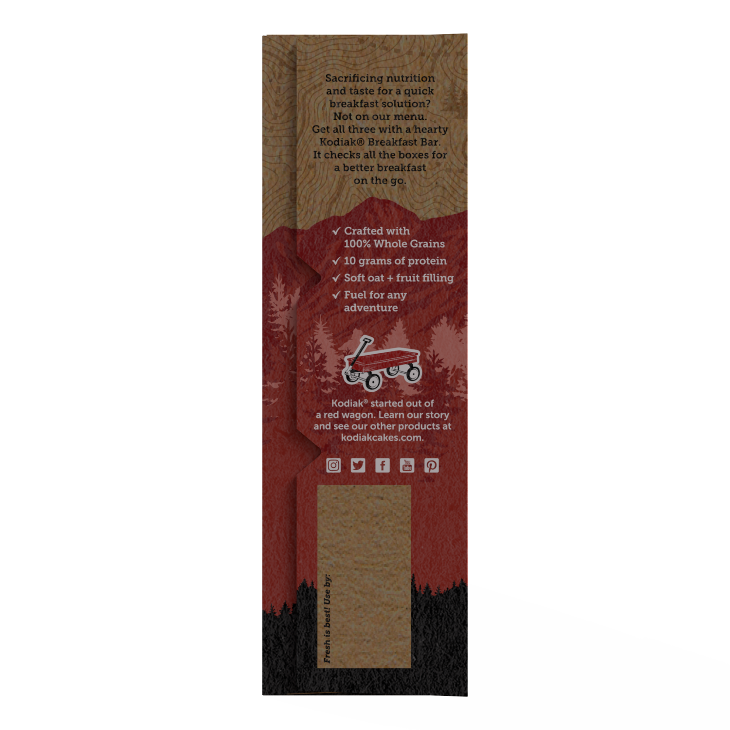 slide 2 of 5, Kodiak Cakes Breakfast Bar, Cinnamon Oat & Apple, 7.05 oz, 4 ct