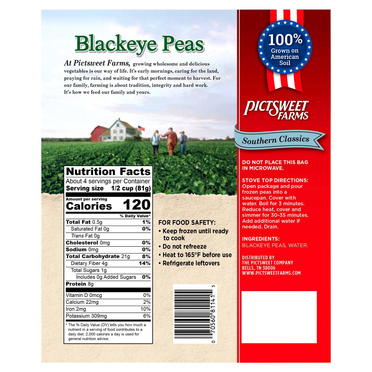 slide 2 of 2, PictSweet Southern Classics Blackeye Peas, 12 oz