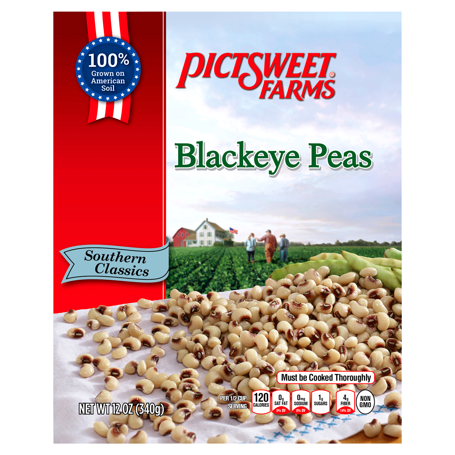 slide 1 of 2, PictSweet Southern Classics Blackeye Peas, 12 oz