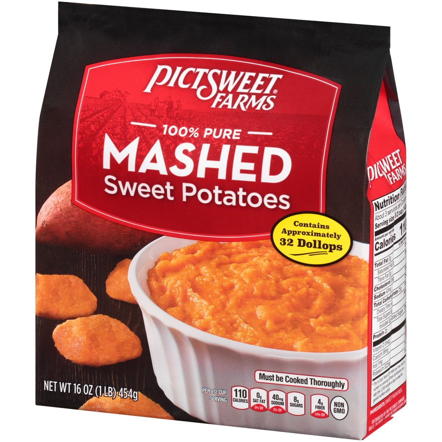 slide 7 of 8, Pictsweet Farms® frozen mashed sweet potatoes, 16 oz