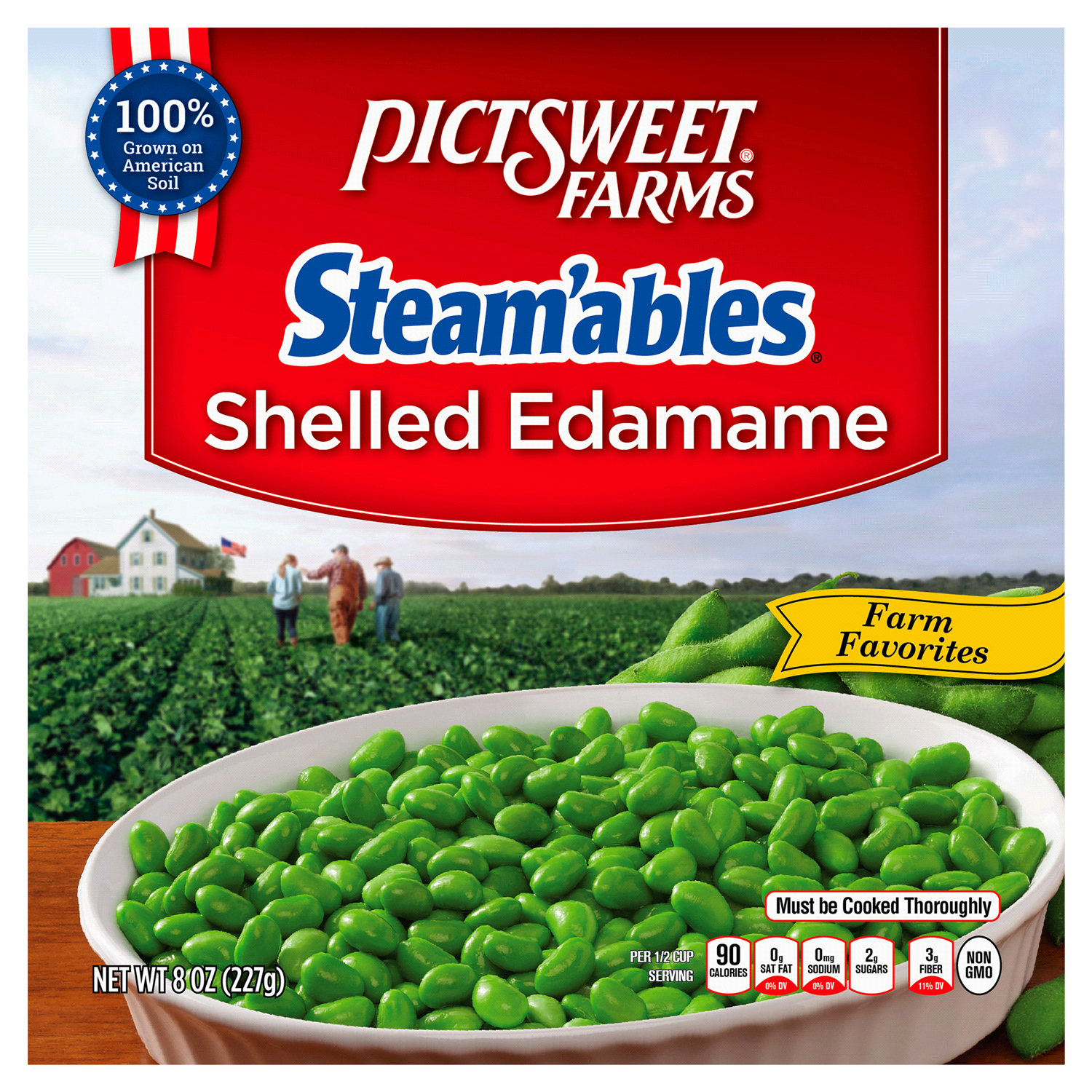slide 1 of 2, PictSweet Shelled Edamame, 8 oz