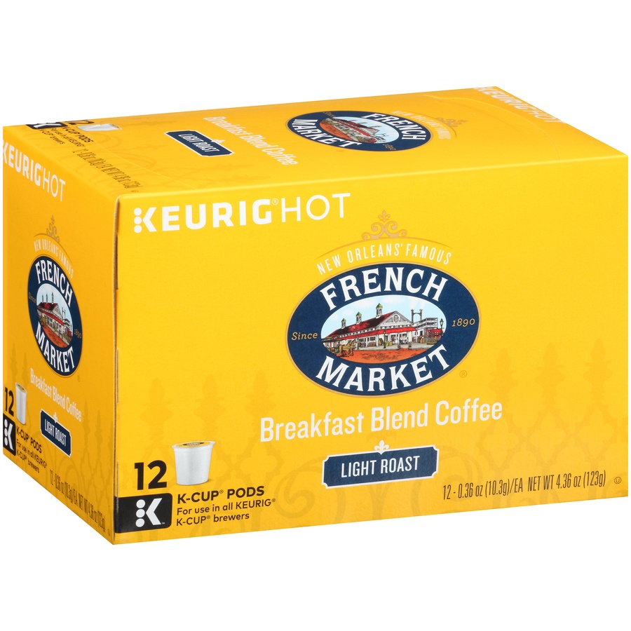 slide 4 of 7, French Market Coffee Breakfast Blend K-Cup - 12 ct, 12 ct