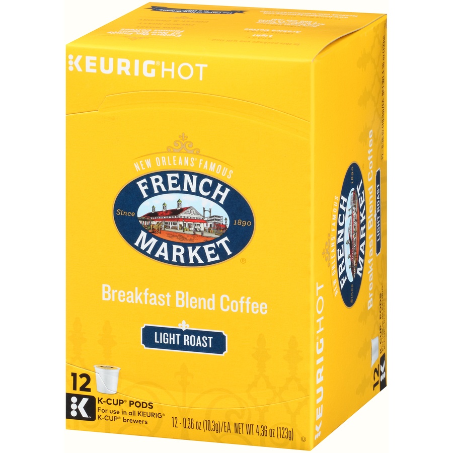 slide 5 of 7, French Market Coffee Breakfast Blend K-Cup - 12 ct, 12 ct