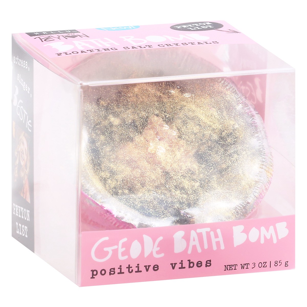 slide 2 of 9, Hallu Positive Vibes Geode Bath Bomb 3 oz, 3 oz
