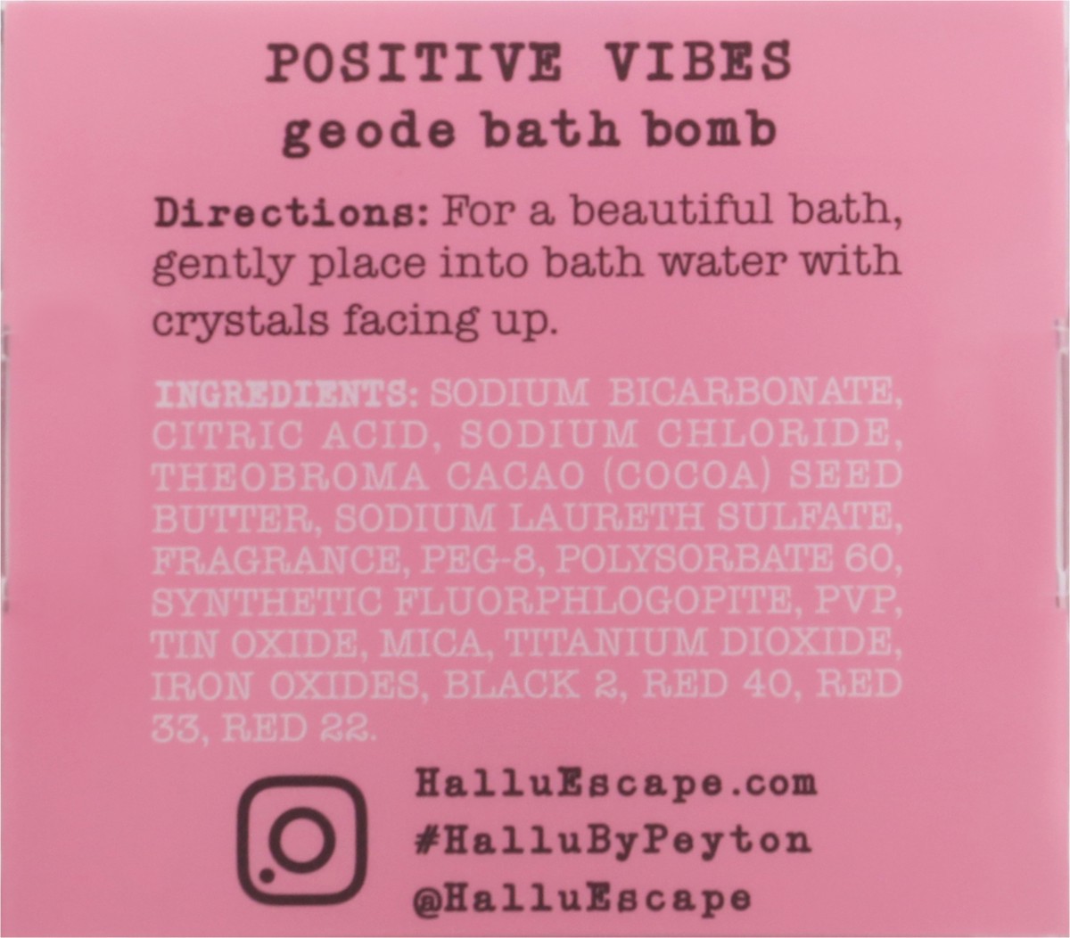 slide 5 of 9, Hallu Positive Vibes Geode Bath Bomb 3 oz, 3 oz