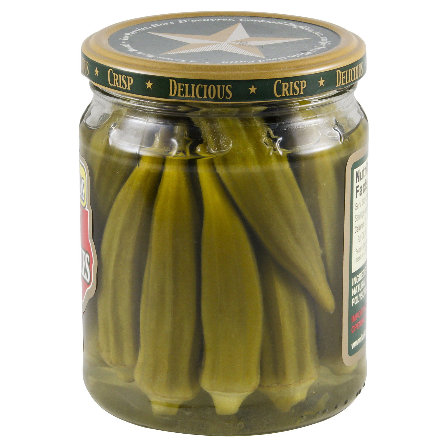 slide 3 of 3, Talk O' Texas Okra Pickles 16 oz, 16 oz