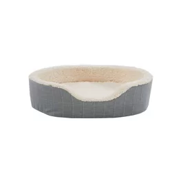 Top Paw Orthopedic Cuddler Striped Dog Bed
