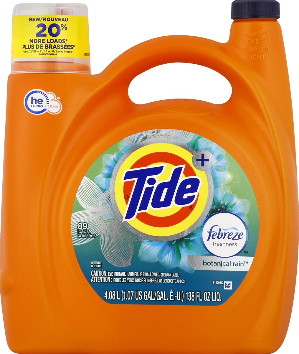 slide 1 of 3, Tide Laundry Detergent 138 oz, 138 fl oz