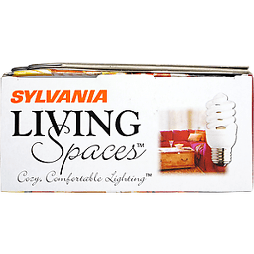 slide 8 of 9, Sylvania Living Spaces Cfl Light Bulbs, Energy Efficient, Instant-On, 2 ct