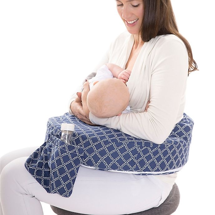 slide 2 of 4, My Brest Friend Original Nursing Pillow - Navy Kaleidoscope, 1 ct