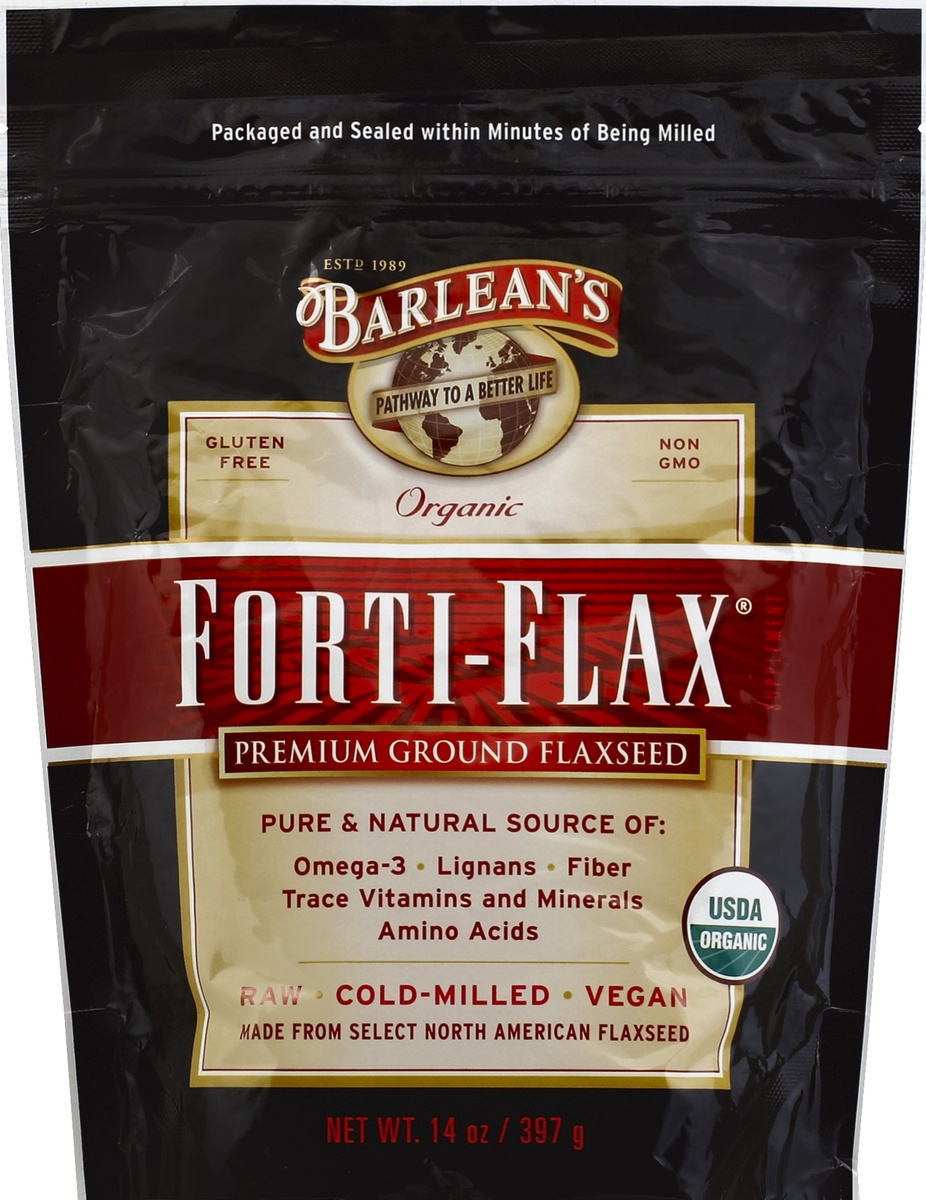 slide 2 of 2, Barlean's Forti-Flax Ground Premium Flaxseed 14 oz, 14 oz