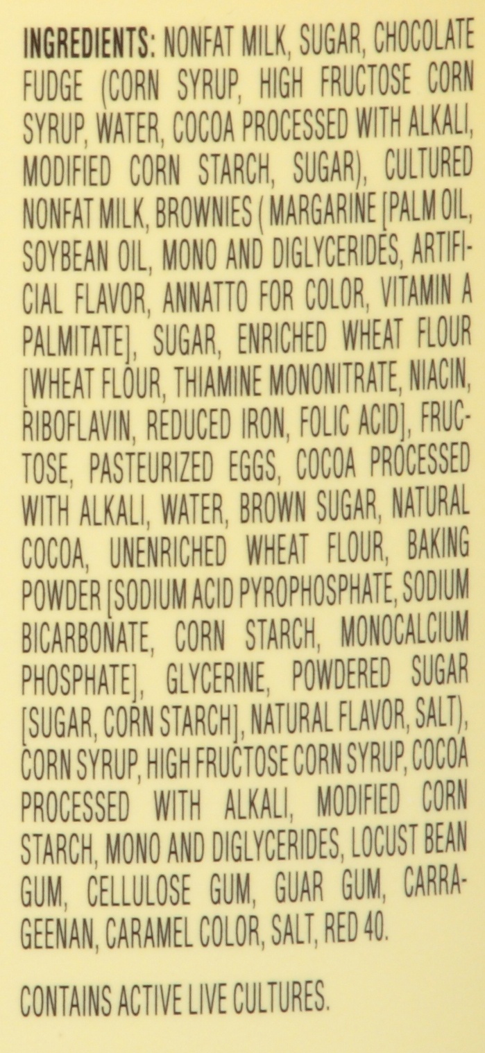 slide 3 of 3, Hood Chocolate Fudge Brownie Low Fat Frozen Yogurt, 48 oz