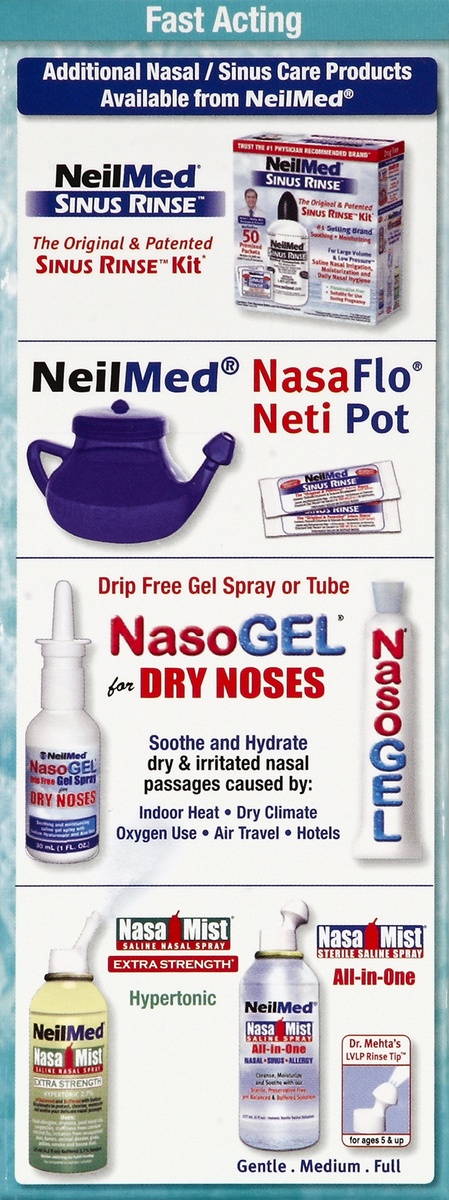 slide 3 of 5, NeilMed SinuFrin Plus Decongestant Nasal Gel Spray, 0.5 fl oz