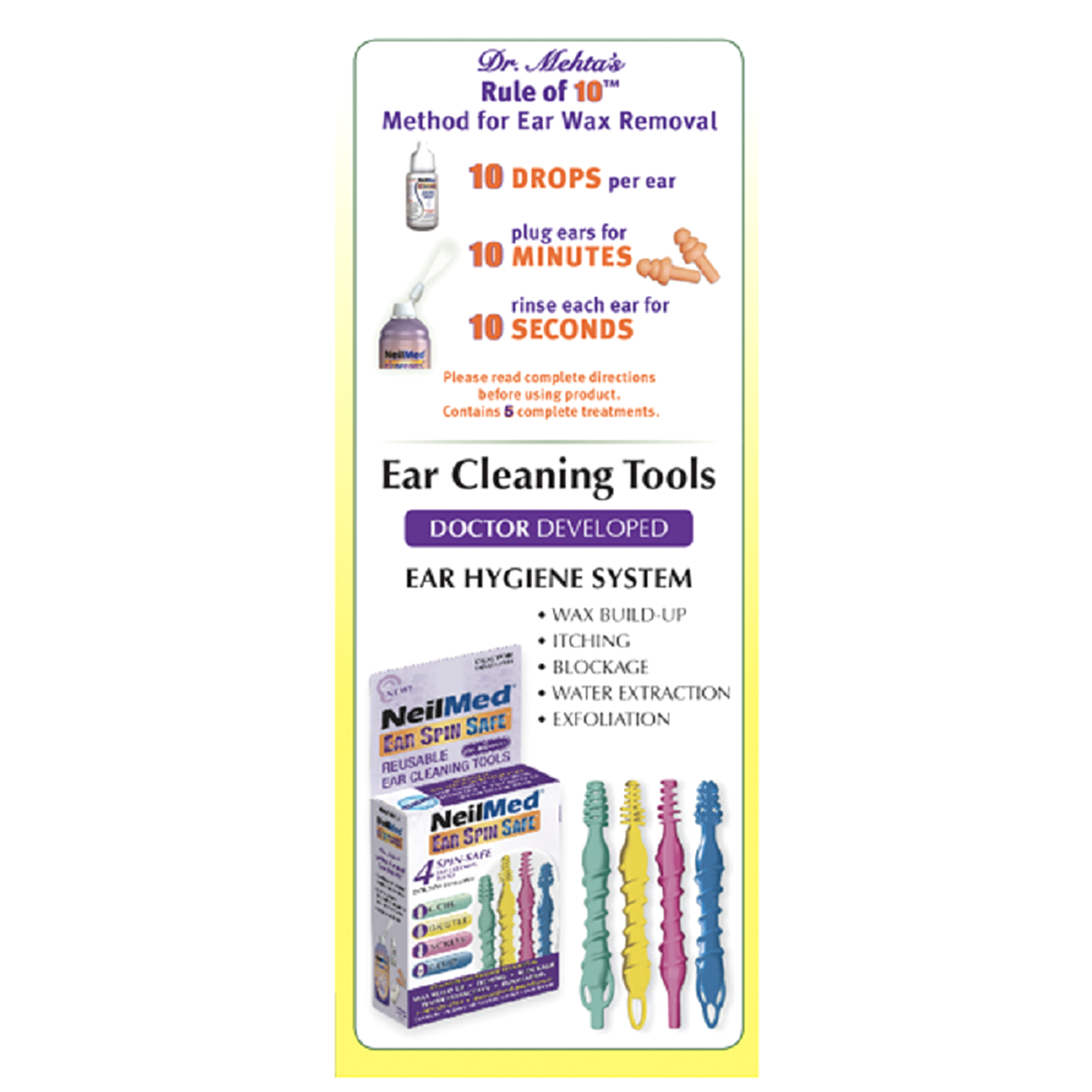 slide 3 of 5, NeilMed Clearcanal Dr. Mehta's Earwax Removal Complete Kit 1 Kit, 1 ct