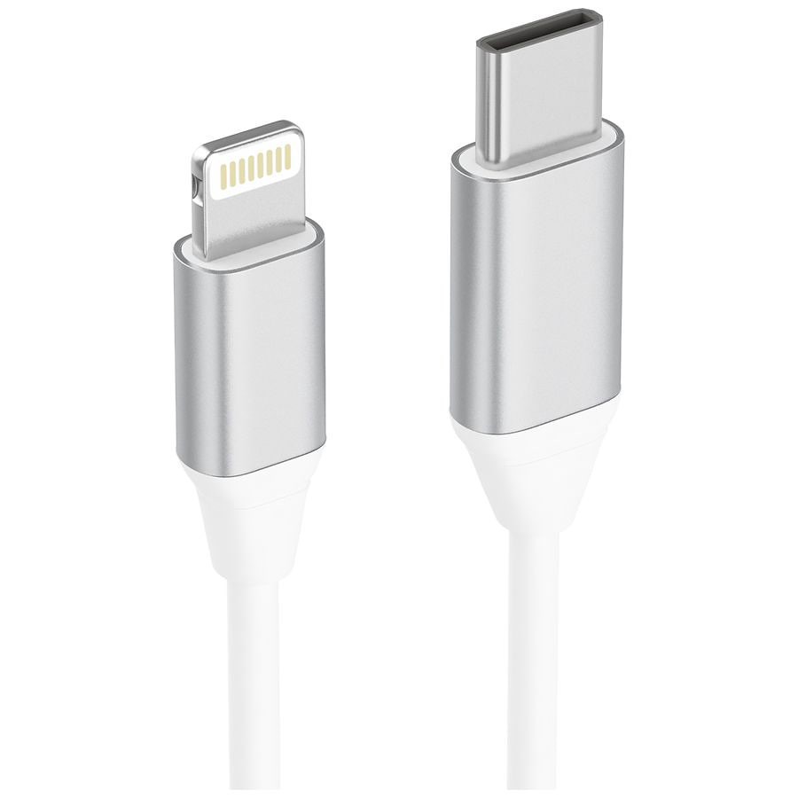 slide 5 of 5, Just Wireless Lightning to USB-C Cable, 1 ct