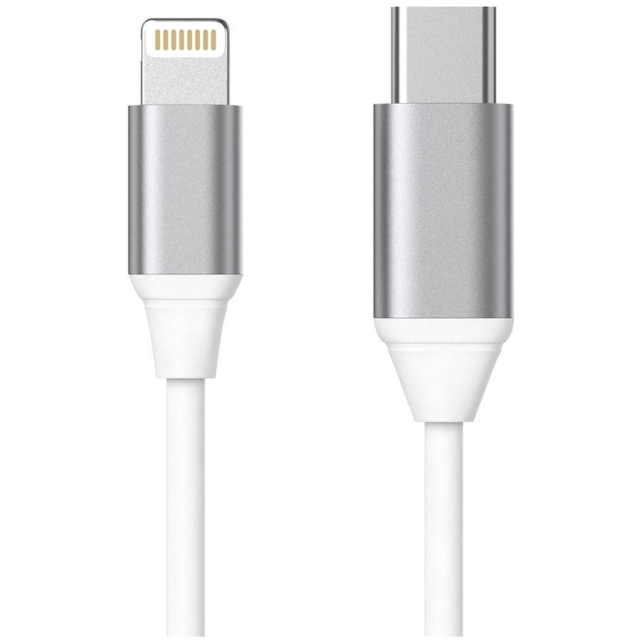 slide 3 of 5, Just Wireless Lightning to USB-C Cable, 1 ct