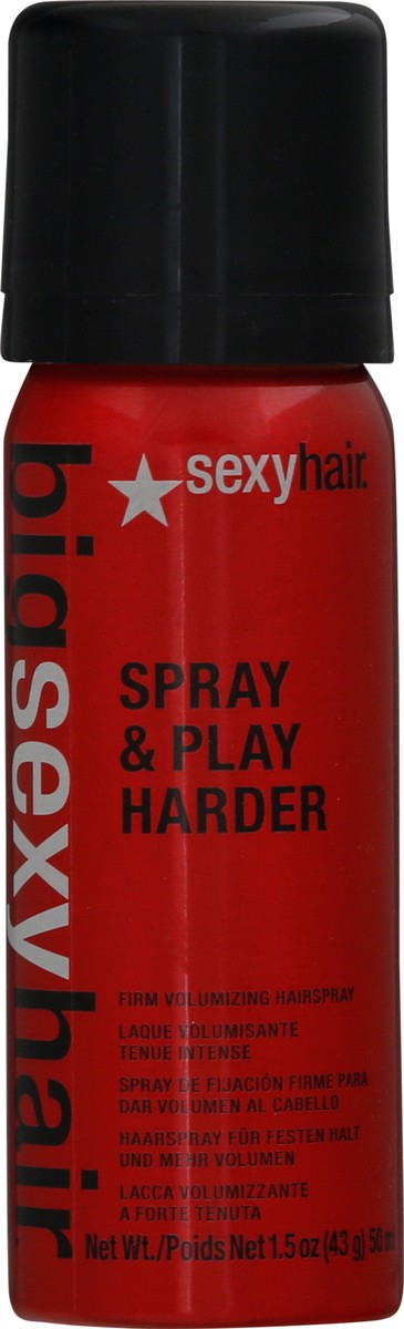 slide 6 of 9, Big Sexy Hair Spray & Play Harder Firm Volumizing Hairspray 1.5 oz, 1.5 oz