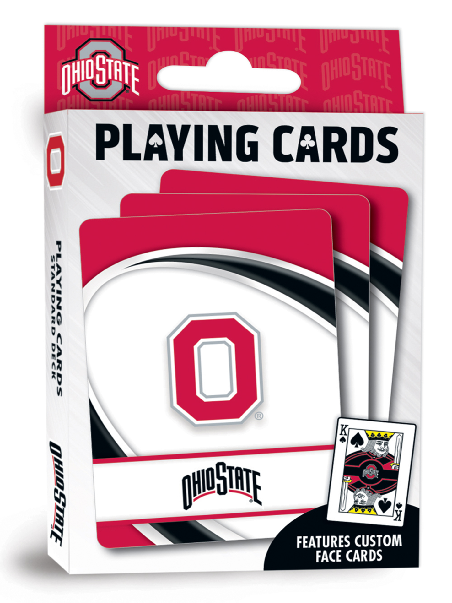 slide 2 of 2, Ohio State Buckeyes NCAA Playing Cards, 3.5 inx2.5 in
