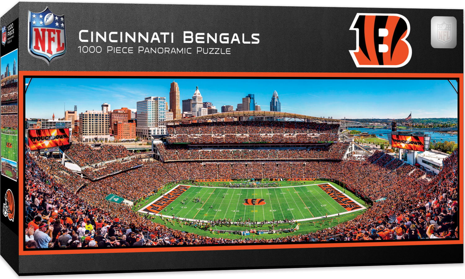 slide 2 of 2, Cincinnati Bengals NFL 1000pc Panoramic Puzzle, 1000 ct