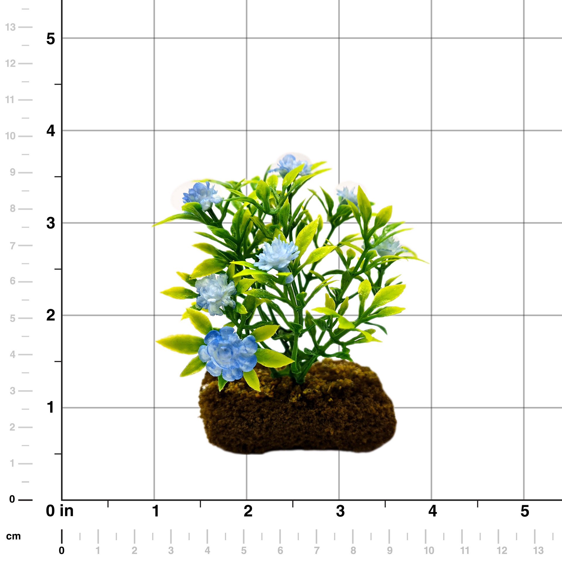 slide 2 of 4, Miniature Blue Flower Plat By Make Market, 3 in
