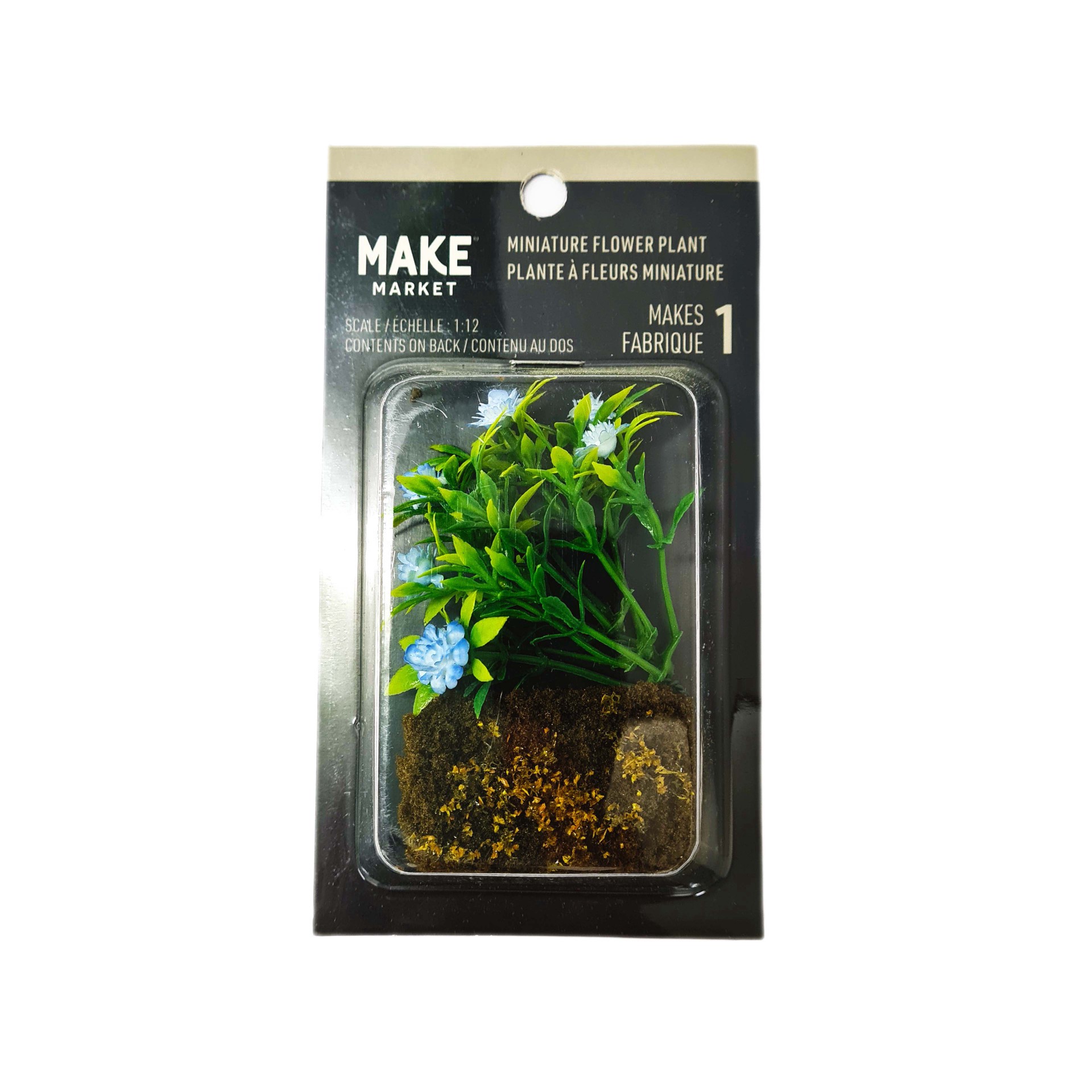 slide 3 of 4, Miniature Blue Flower Plat By Make Market, 3 in