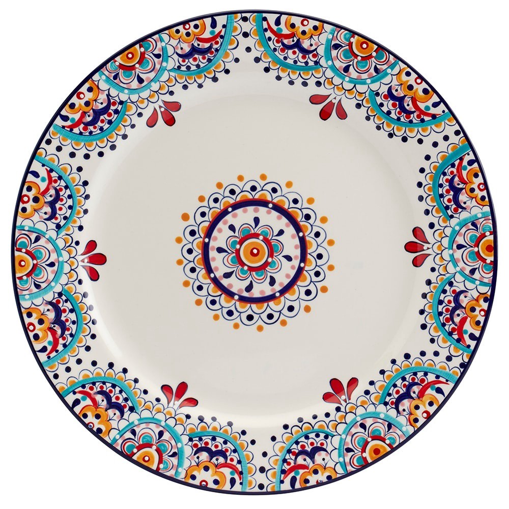 slide 1 of 1, Dash Of That Elle Round Platter, 14 in