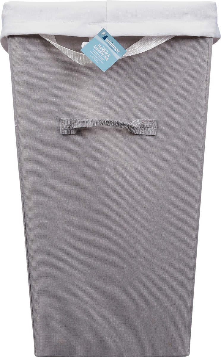 slide 8 of 11, Whitmor Easycare Hamper & Laundry Bag Alloy Gray, 1 ct