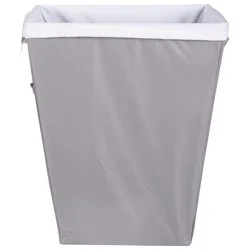 Whitmor Easycare Hamper & Laundry Bag Alloy Gray