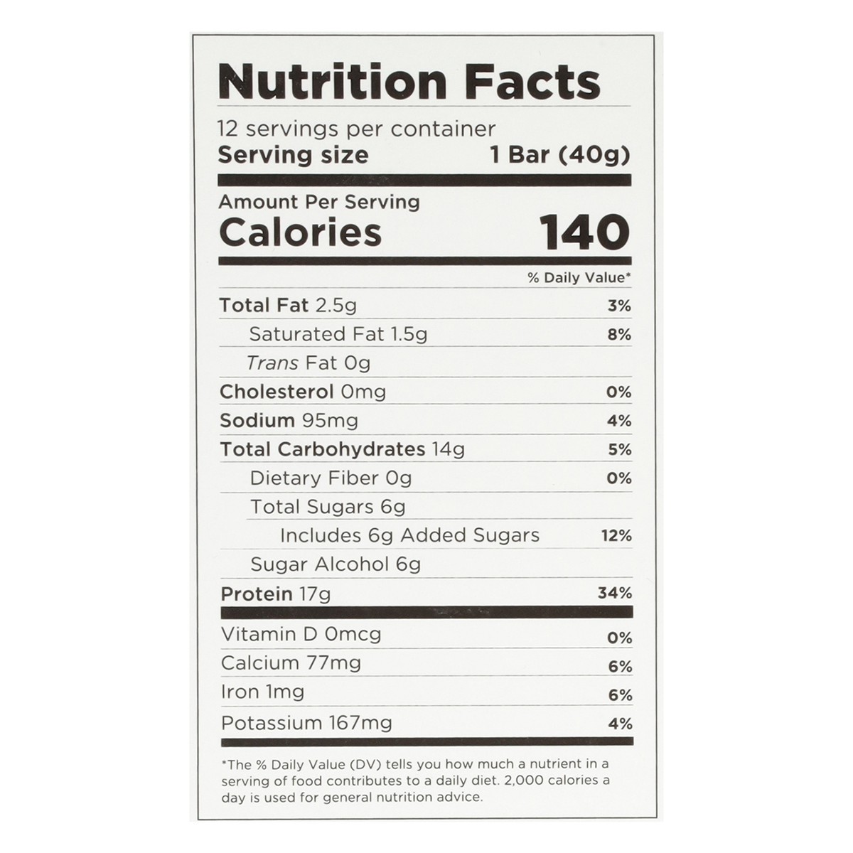 slide 10 of 12, Built Bar BUILT Puff Protein Bars, Brownie Batter, 17g Protein, 140 calories, 12 Count, 1.41 oz Bars, 1.08 lb