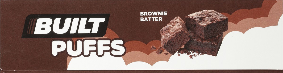 slide 5 of 12, Built Bar BUILT Puff Protein Bars, Brownie Batter, 17g Protein, 140 calories, 12 Count, 1.41 oz Bars, 1.08 lb