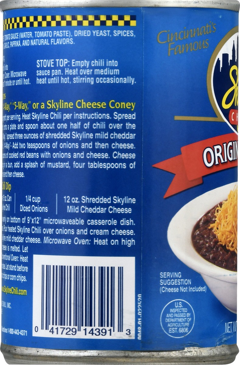slide 6 of 9, Skyline Chili Original Chili 15 oz, 15 oz