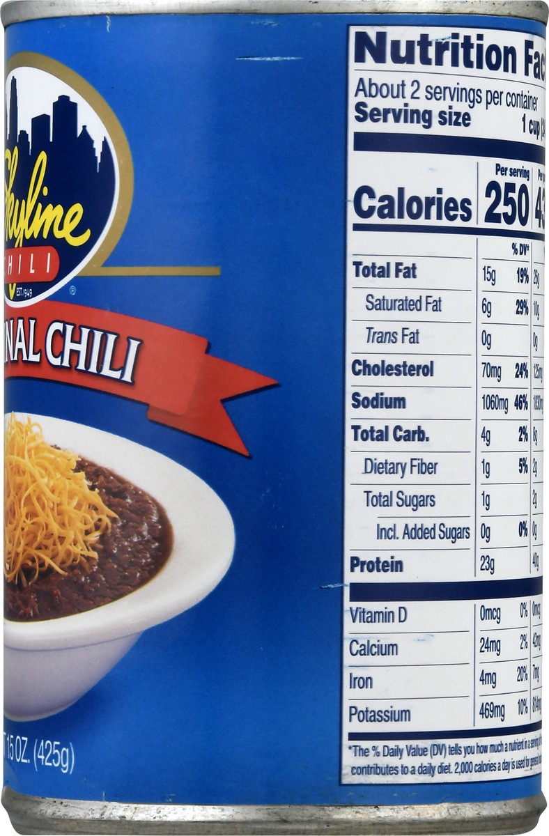 slide 5 of 9, Skyline Chili Original Chili 15 oz, 15 oz
