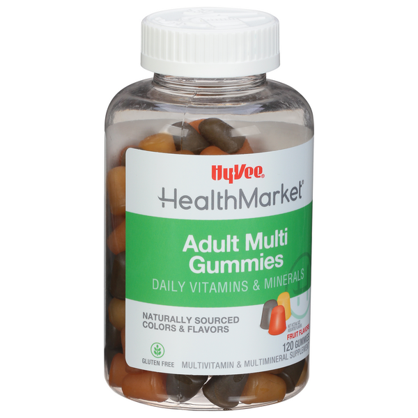 slide 1 of 1, Hy-Vee HealthMarket Adult Multivitamin Gummy Dietary Supplement, 120 ct