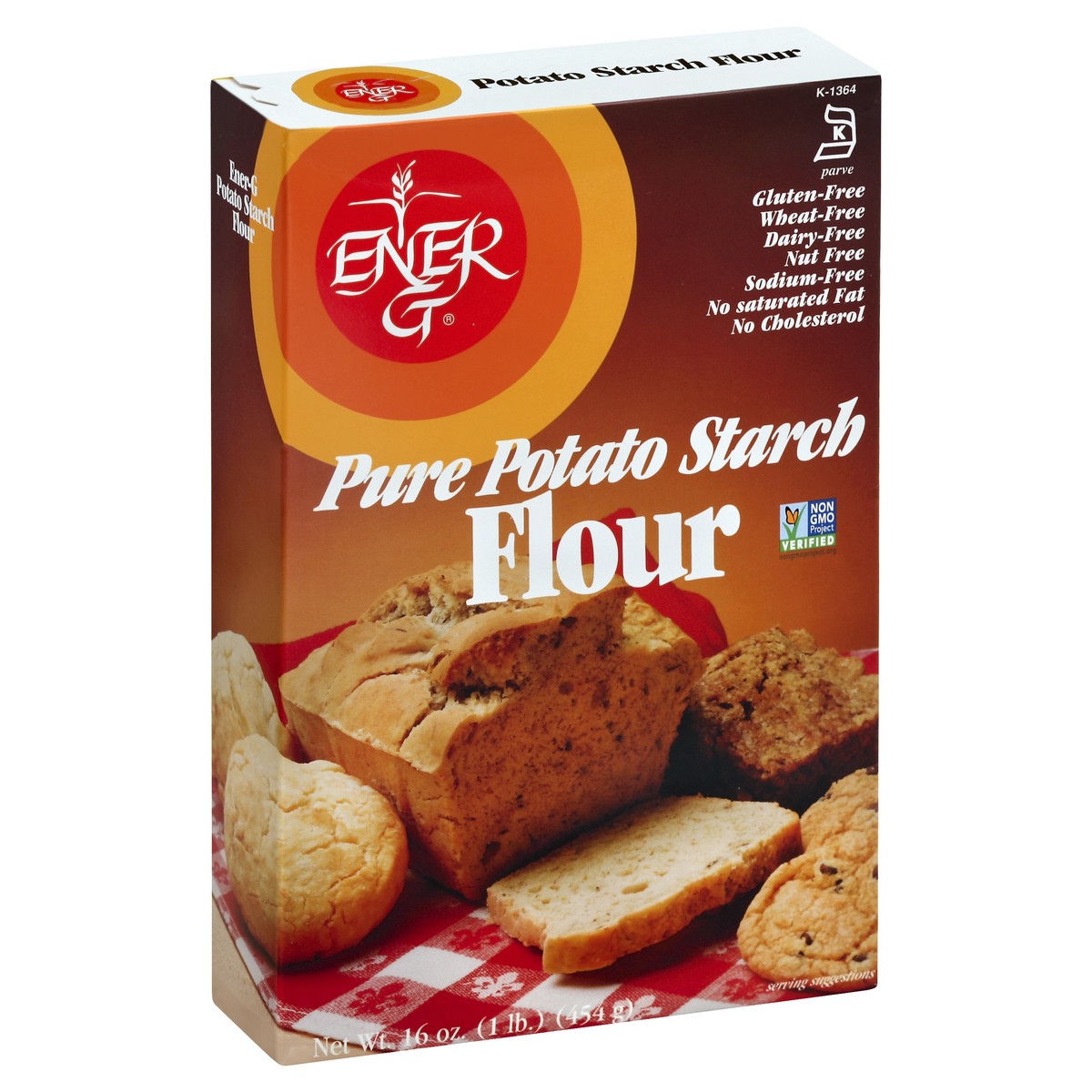 slide 2 of 4, Ener-G Flour 16 oz, 16 oz