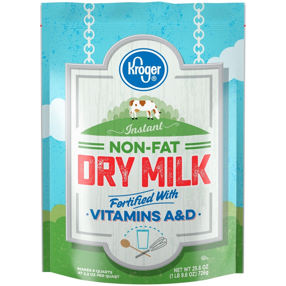 slide 1 of 1, Kroger Instant Non Fat Dry Milk, 25.6 oz