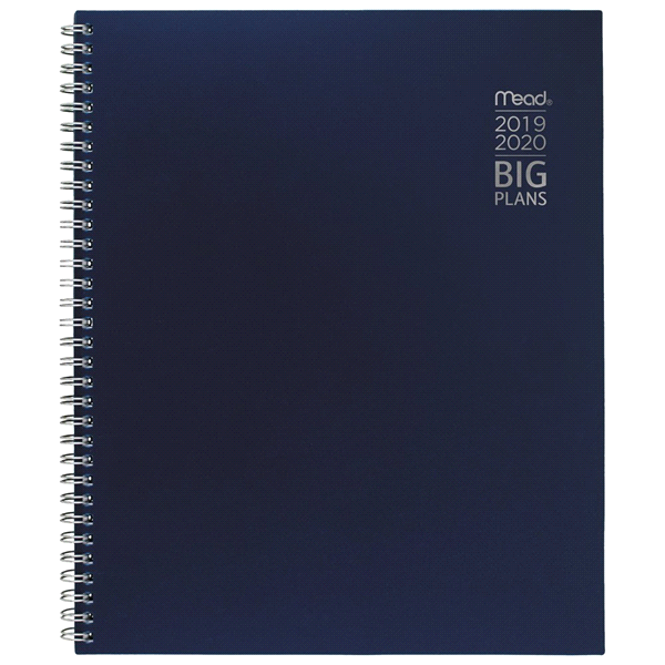 slide 1 of 1, Mead BIG PLANS Academic Navy Monthly Planner, 1 ct