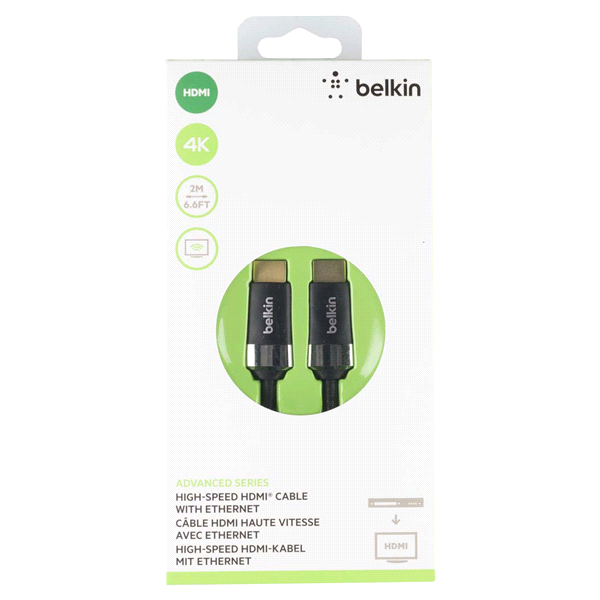 slide 2 of 5, Belkin Hdmi Cable, 6.6 ft