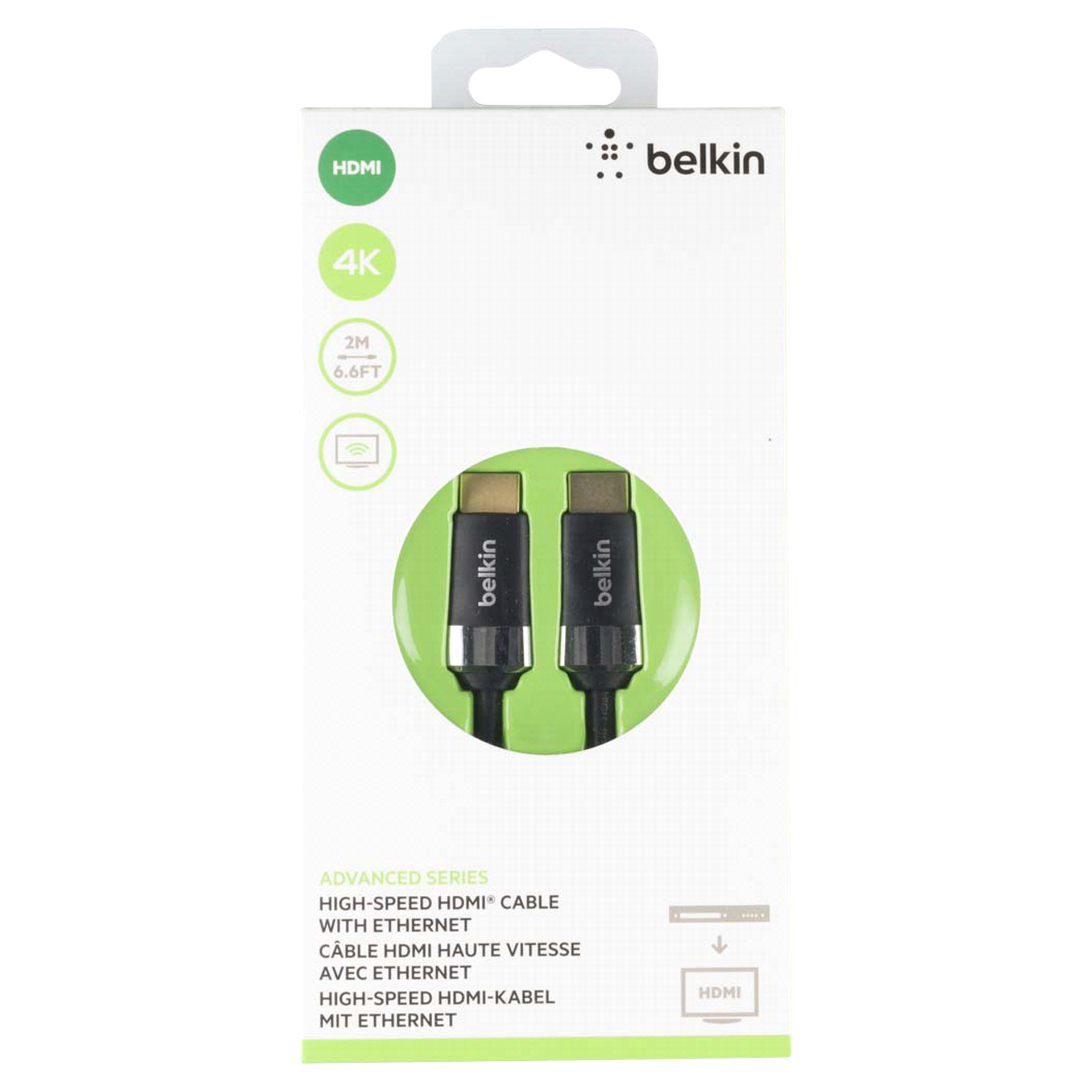 slide 3 of 5, Belkin Hdmi Cable, 6.6 ft