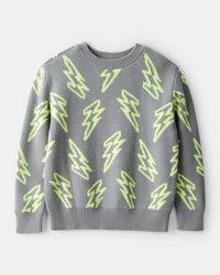 Carter's Boys Lightning Sweater - Grey Grey 10