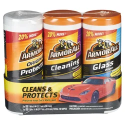 Armor All Cleans & Protects Wipes 3 ea