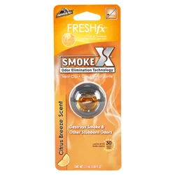 Armor All Fresh Fx Vent Clip Smoke X Citrus Breeze Scent Car Air Freshener 2.5 ml